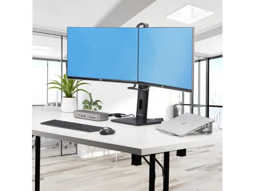 Crossbar Dual Monitor Standaard voor Bureau Twee 27 inch Schermen