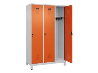 locker,HxBxD 1950x1200x500mm,3vak,vak B 400mm,draaigrendel,voeten - 2