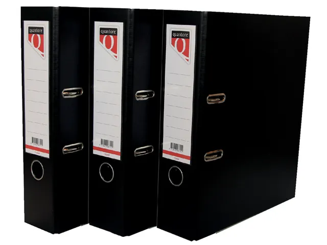 Ordner Quantore A4 80mm PP zwart