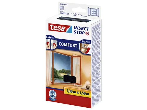 Insectenhor tesa Insect Stop COMFORT raam 1,3x1,5m zwart