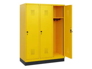 schoollocker,HxBxD 1630x1200x500mm,3vak,vak B 400mm,draaigrendel - 1