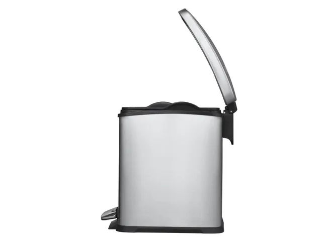 Rechthoekige Pedaalemmer New Rejoice Step Bin 8 Liter Mat Rvs