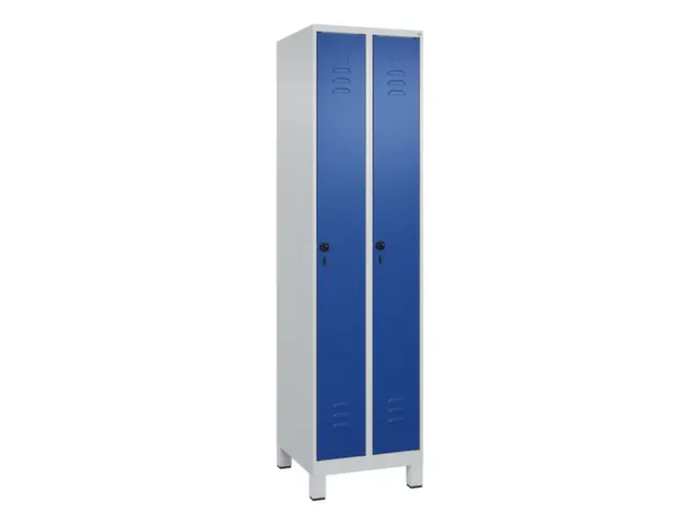 locker,HxBxD 1950x500x500mm,2vak,vak B 250mm,draaigrendel,voeten