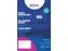 Naambadge etiket Avery L4787 80x50mm Blauw kader Laserprinter 200stuks
