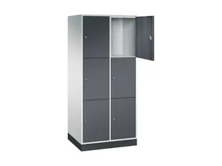 grootvolume-lockersysteem,RAL 7035/RAL 7021,HxBxD 1950x820x600mm - 1