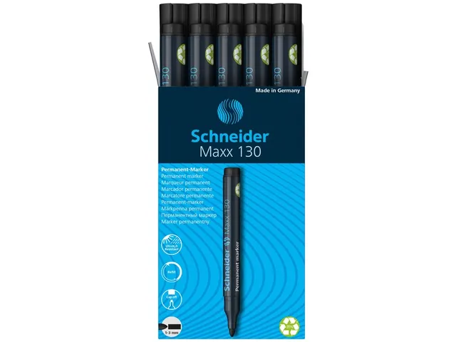 Viltstift Schneider Maxx 130 Rond Zwart 1-3mm