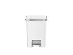 Hana 2 Pedaalemmer 25 liter Wit