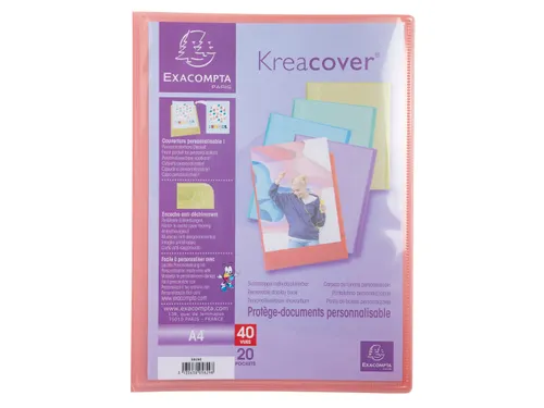 Showalbum A4 20 tas KREACOVER PASTEL Assorti