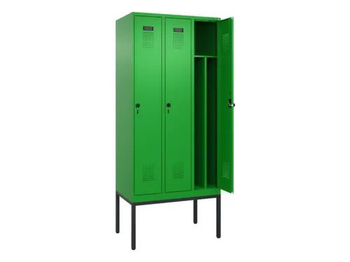 locker voor scheiding van kleding,HxBxD 2120x900x500mm,3vak