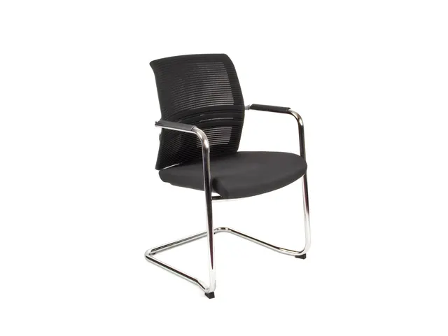 Chaise pour visiteurs Linea Omnia 05 noir/noir
