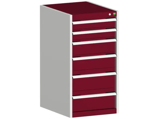 ladekast HxBxD 1000x525x650mm 6laden romp RAL7035 front RAL3004