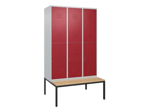 Dubbeldekse dekenkist,HxBxD 2120x1200x815mm,3x2vak.,vak B 400mm