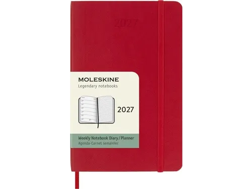 Agenda 2027 Moleskine 12M Planner Weekly 7dag/1pagina sc scarlet red