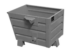 kiepbak,stapelbaar,HxLxB 600x800x600mm,0,3m³,draagverm. 500kg,RAL7005