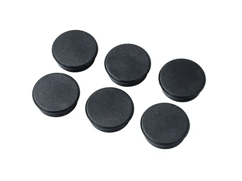 Magneten Milelx 25mm zwart set a 6 st.