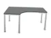 bureau à retour à hauteur réglable,MS-gris foncé