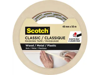 Afplaktape Scotch Classic 48mmx50m beige - 1
