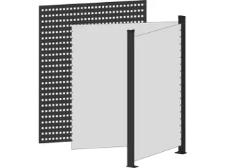 balie-set,hoekmodule,HxBxD 1007x780x636mm,front zwart/lichtgrijs - 1