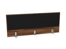 opzetpaneel bureau aanbouw achter NP-tiepolo nut BN8033-zwart 1400mm