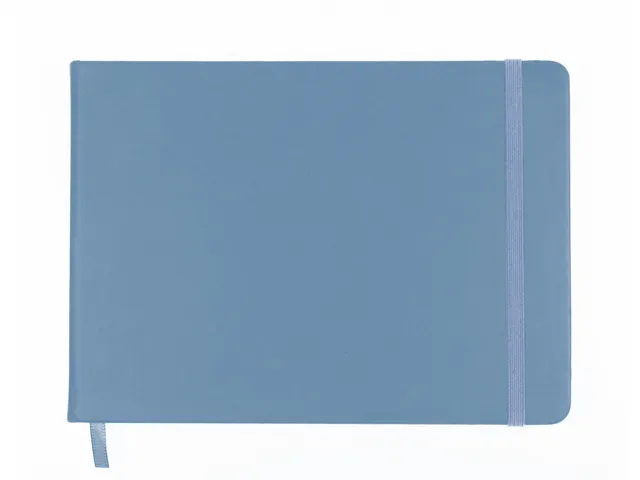 Schetsboek Kangaro A5 landscape sky blue PU HC 80 vel 140gr roomwit me