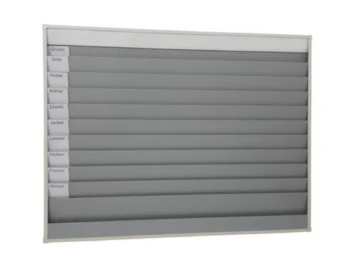 Werkplaats-/Opdrachtplanner Kunststof Profiel 1278x1575mm 10 Rijen