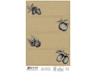 Huishoudetiket Z-design Home pakje a 2 vel vruchten - 3