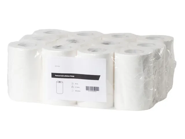 Poetsrol mini cellulose 1-laags 12 Rol