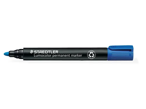 Viltstift Staedtler 352 Lumocolor rond blauw 2mm