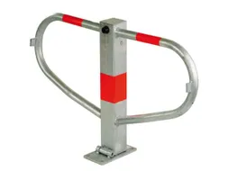 parkeerbeugel,HxBxD 500x750x90mm,staal,grijs,reflectiestrepen rood
