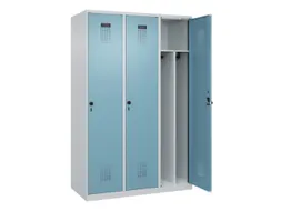 locker voor scheiding van kleding,HxBxD 1850x1200x500mm,3vak