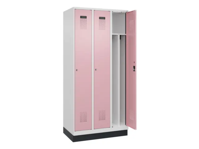 locker voor scheiding van kleding,HxBxD 1950x900x500mm,3vak