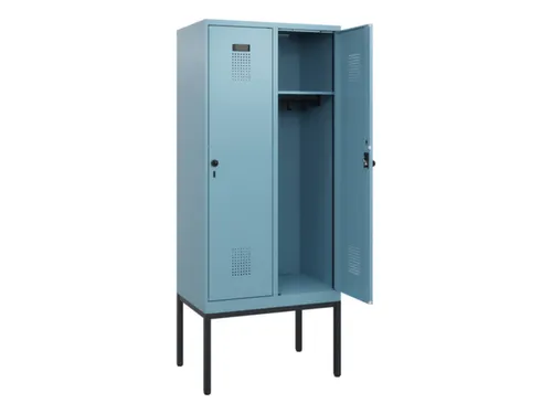 schoollocker,HxBxD 1950x800x500mm,2vak,vak B 400mm,draaigrendel