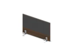 opzetpaneel v. bureau aanbouw zijkant 800mm Bruin Hickory antraciet
