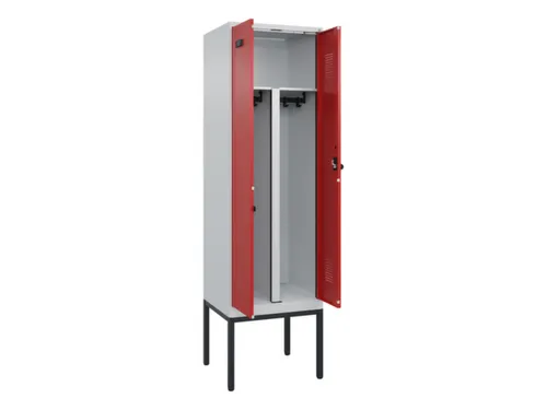 PBM-locker,HxBxD 2120x600x500mm,2vak,vak B 300mm,draaigrendel