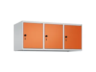opzetkast,v. locker,3vak.,vak B 400mm,HxBxD 500x1200x500mm,vleugeldeur - 1