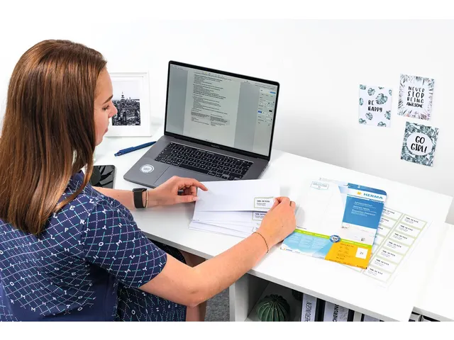 HERMA 10730 Etiketten gerecycled papier A4 99,1x33,8mm Wit 1280 stuks