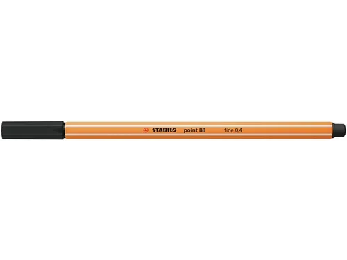 Fineliner STABILO point 88/46 zwart 0.4mm