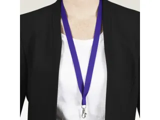 Lanyard Avery rPET lila 440x15mm met karabijnhaak 10 stuks - 5