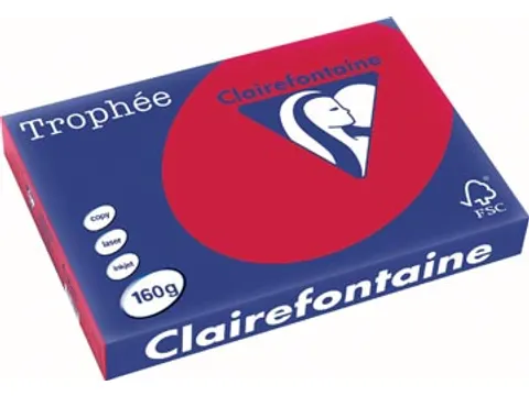 Trophée Intens Gekleurd Papier A3 160 gram 250 vel Kersenrood