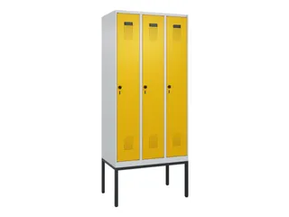 locker,HxBxD 2120x900x500mm,3vak,vak B 300mm,draaigrendel - 2