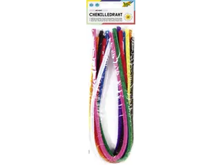Chenilledraad Folia 50cm 8mm doorsnede 10 stuks assorti - 1
