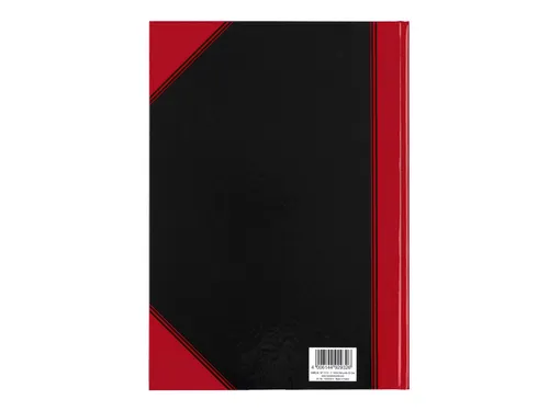 Notitieboek Bantex zwart/rood A4 lijn 70gr 96vel