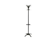 Cleo design kapstok met 5 dubbele haken 175 cm metaal zwart