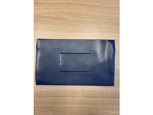 Schooletui 15x26cm met rits skai donkerblauw