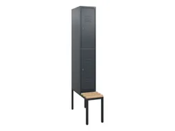 Dubbeldekse dekenkist,HxBxD 1950x300x815mm,1x2vak.,vak B 300mm