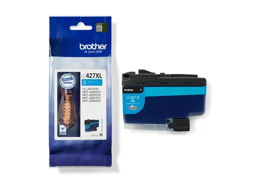 Inktcartridge Brother LC-427XLC blauw