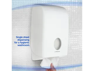 Handdoekdispenser Kimberly Clark Aquarius i-vouw wit 6945 - 6