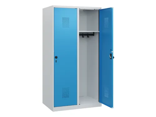 schoollocker,HxBxD 1530x800x500mm,2vak,vak B 400mm,draaigrendel