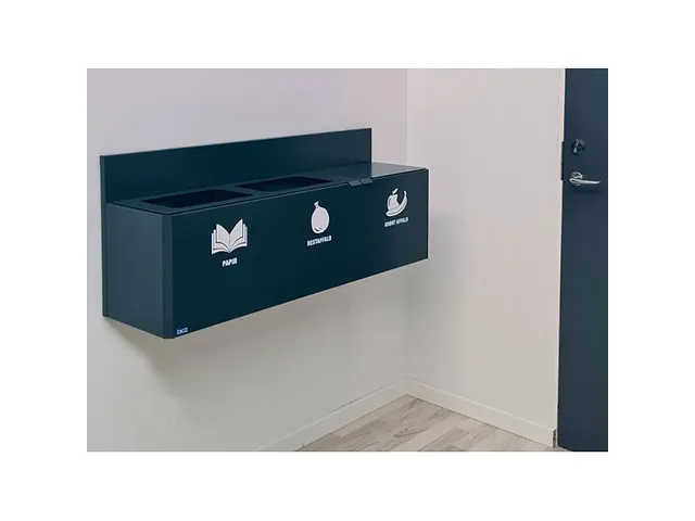 Bica 911 Wandafvalstation 3x20 Liter Antraciet