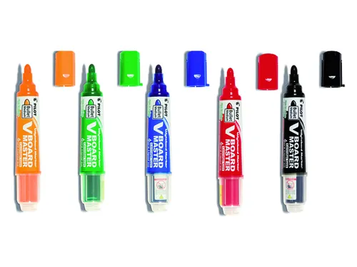 Whiteboardmarker Pilot V-Board Master Begreen Rond Medium Punt 5 stuks